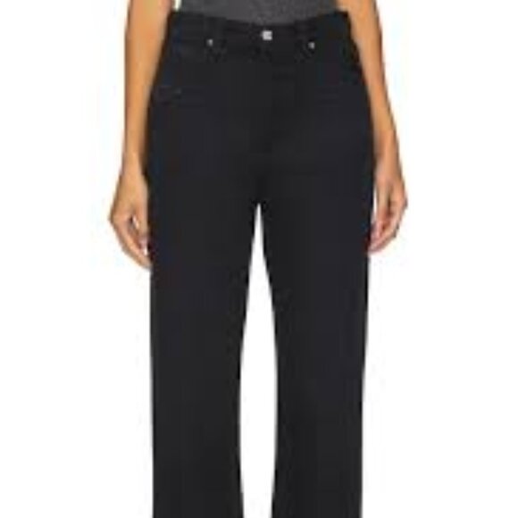 Paige Sawyer High Waist Straight Leg Jeans - Picture 2 of 8